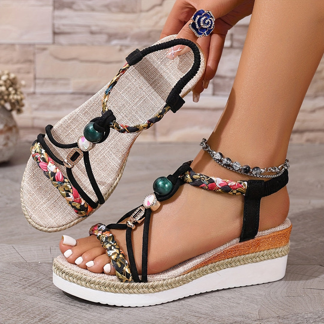 Jasmine | Bequeme Orthopädische Keilsandalen