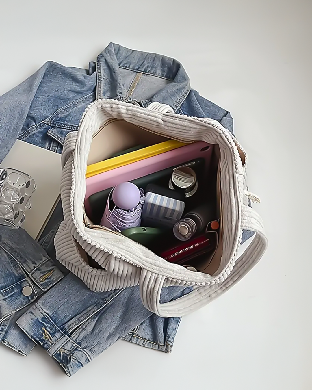 Kayleigh | Damen-Tasche mit Rippmuster