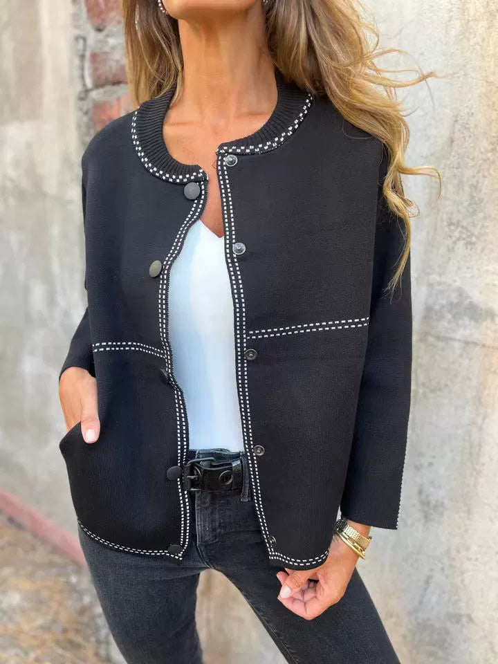 Hazell | Klassische Strickjacke mit Knopfleiste