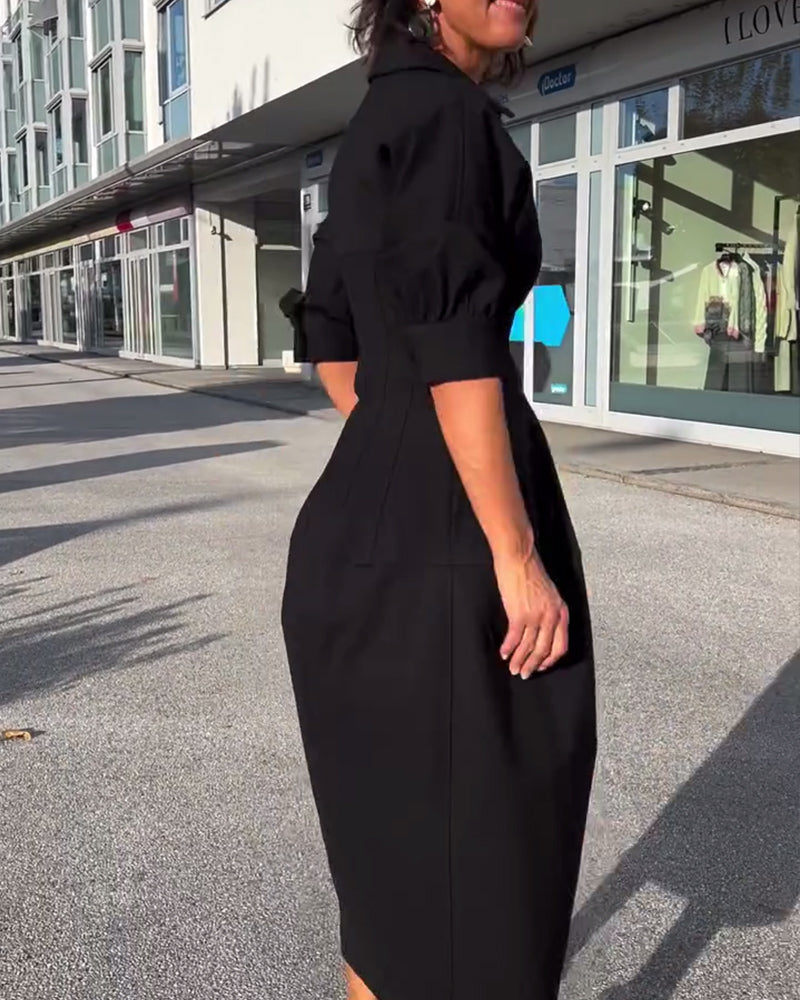 Kianna | Bequemes Langes Kleid