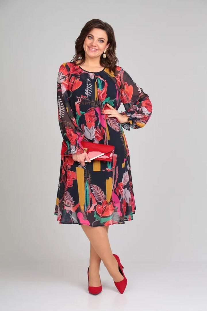 Andrea™ - Modisches Blumenkleid