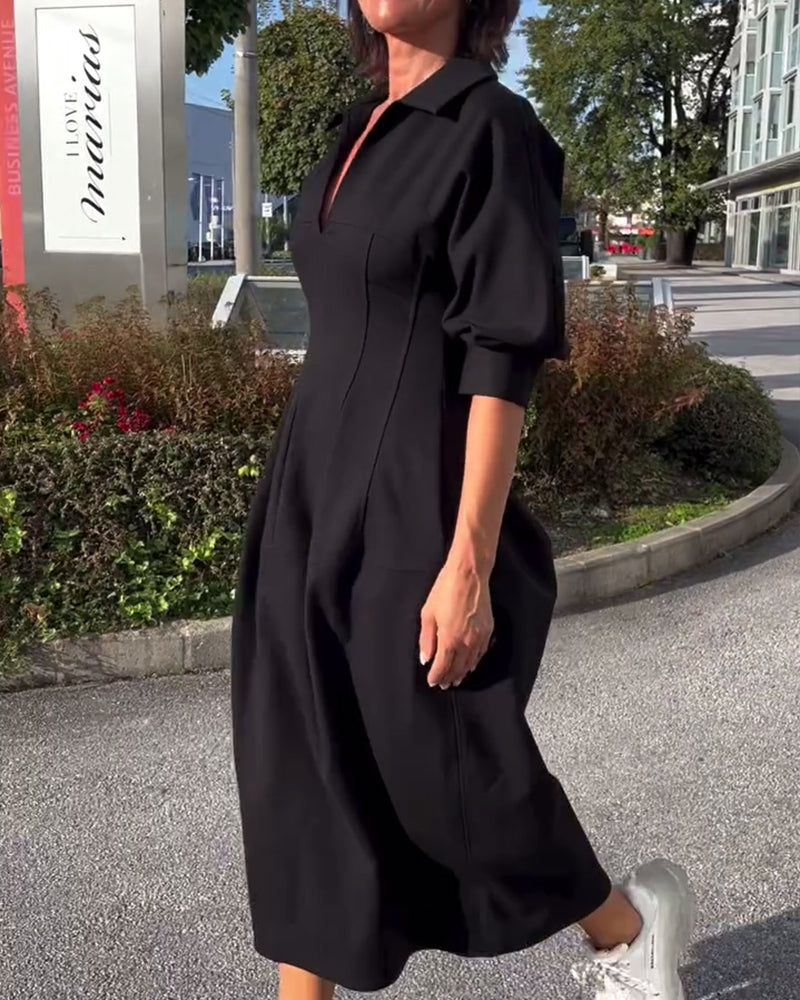 Kianna | Bequemes Langes Kleid