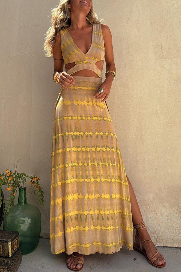 Aubree | Damenkleid mit tiefem Ausschnitt
