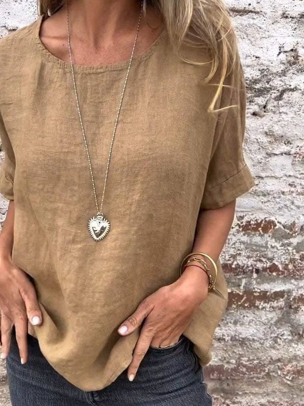 Camia | Minimalistisches Entspanntes Top