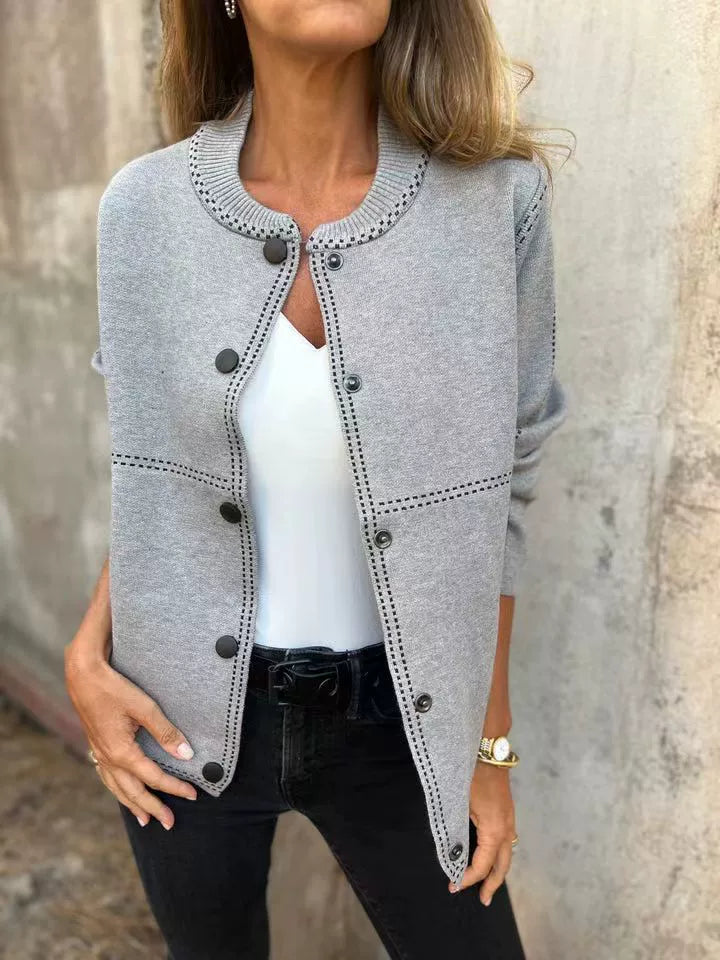 Hazell | Klassische Strickjacke mit Knopfleiste