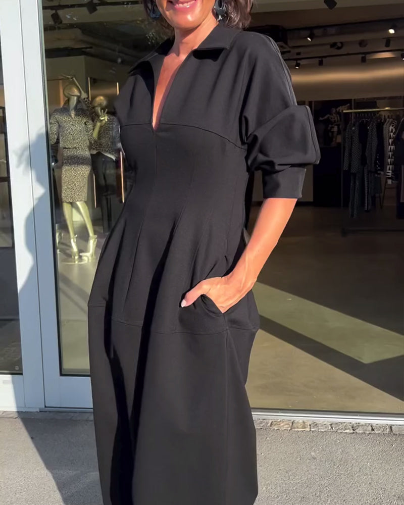Kianna | Bequemes Langes Kleid