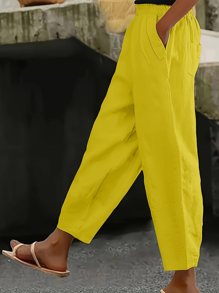 Rachelle | Bequeme Capri mit elastischem Bund