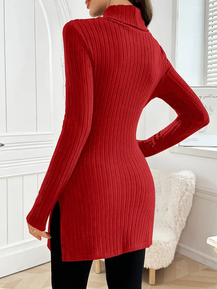 Leontine | Eleganter Langärmeliger Pullover Mit Schmaler Passform Für Den Herbst