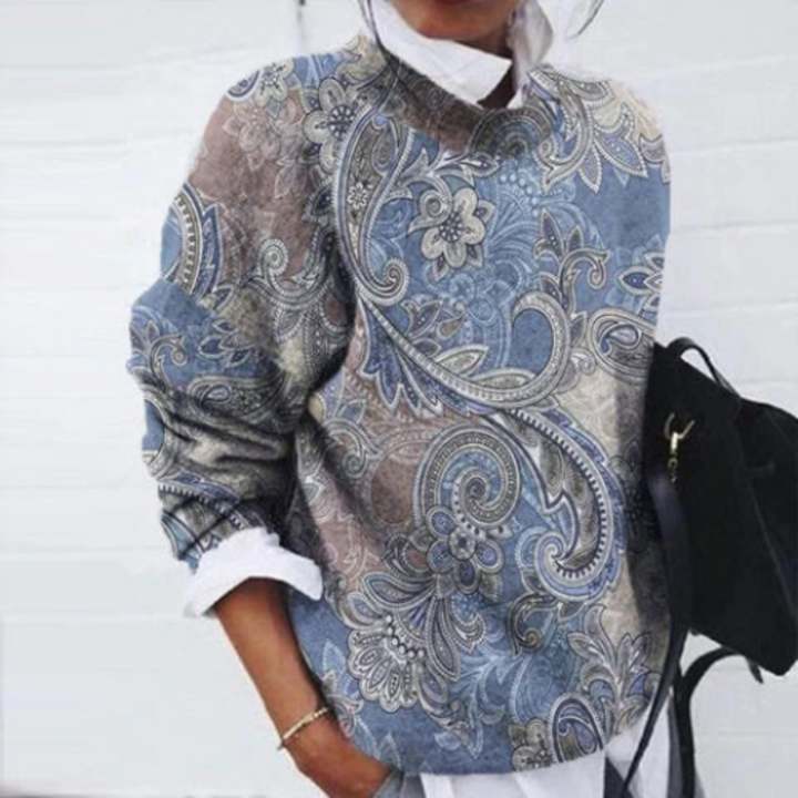 Bretta | Damen Blumen Lässiger Pullover
