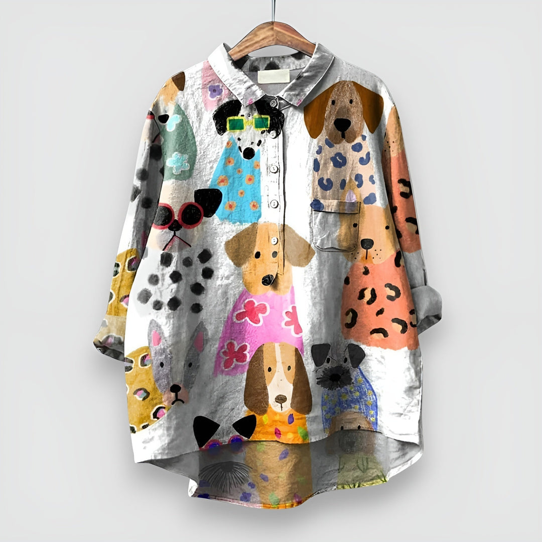 Analeia | Damen-Shirt mit Hundedruck