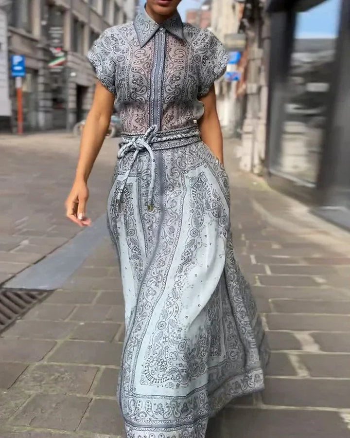 Keilani | Zweiteiliges Set mit Boho-Print