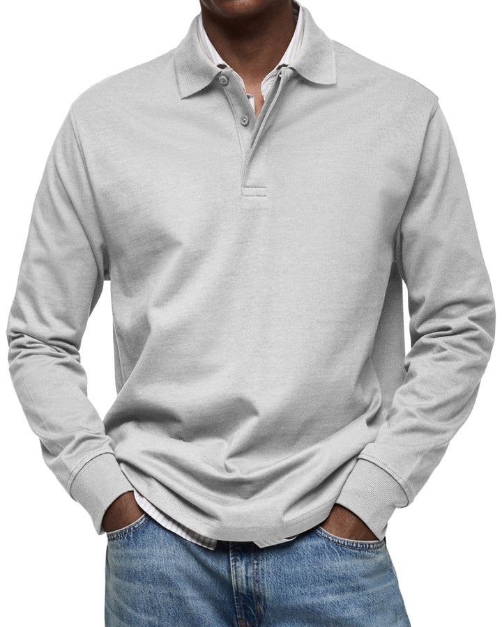 Archer | Modernes Langarm-Poloshirt
