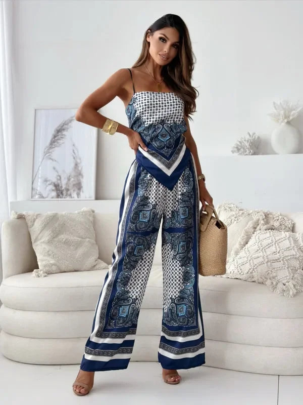 Lotte | Stylisches zweiteiliges Set mit Bindebändern