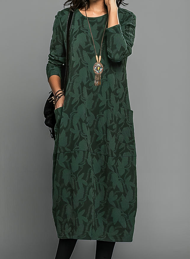 Leah | Lässiges Rundhals Winterkleid