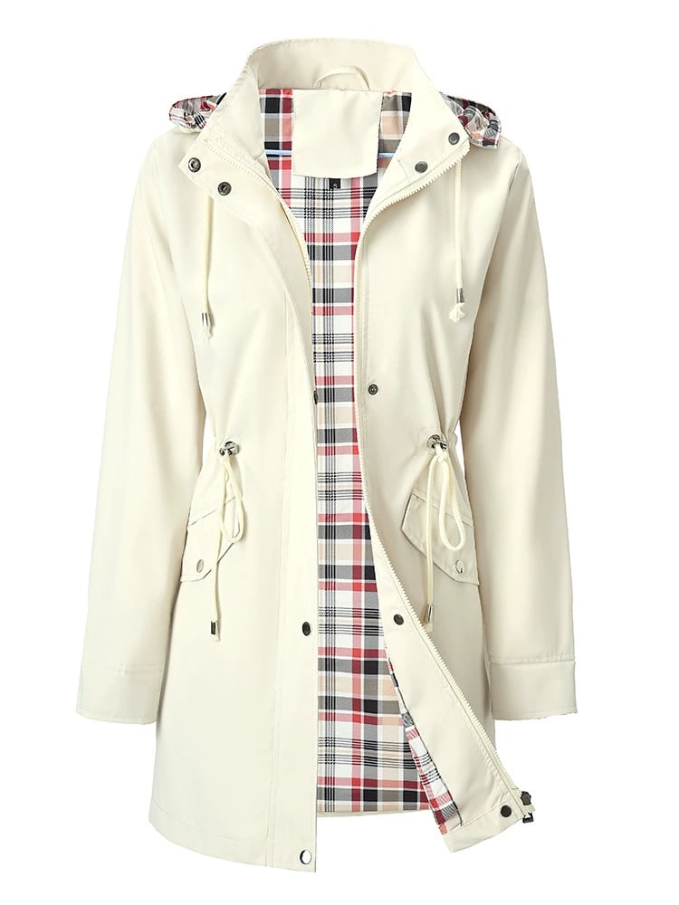 Mhera | Ultimative wasserdichte Jacke mit Karomuster für Damen