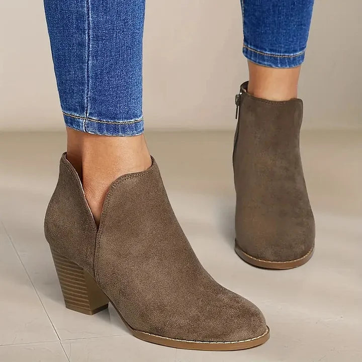 Veronika | Damenstiefel mit dickem Absatz