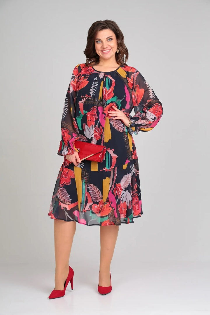Andrea™ - Modisches Blumenkleid