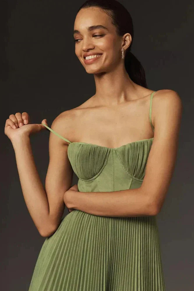 Nikky | Plissiertes Tüll-Midikleid
