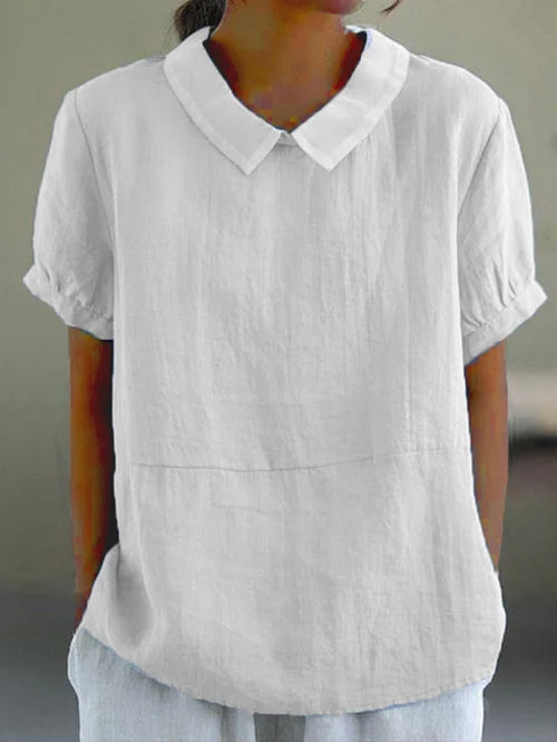 Reina | Bluse mit Kragen und lockerer Passform