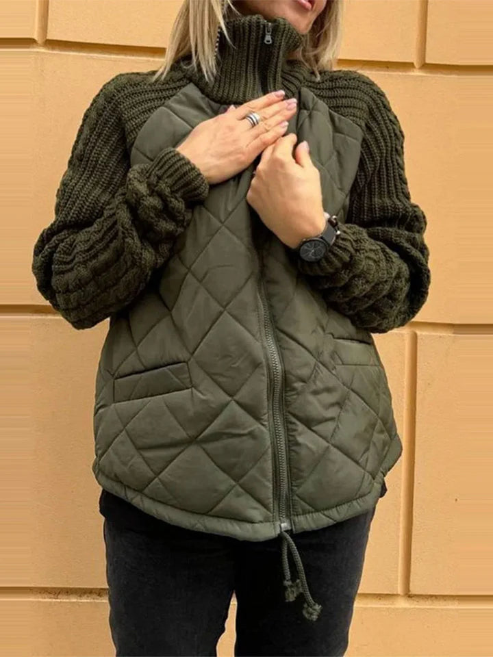 Blight | Lässige Patchworkjacke mit Reißverschluss