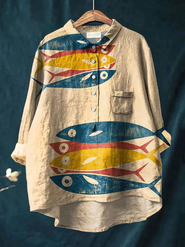 Kimberly | Shirt mit Fischmotiv