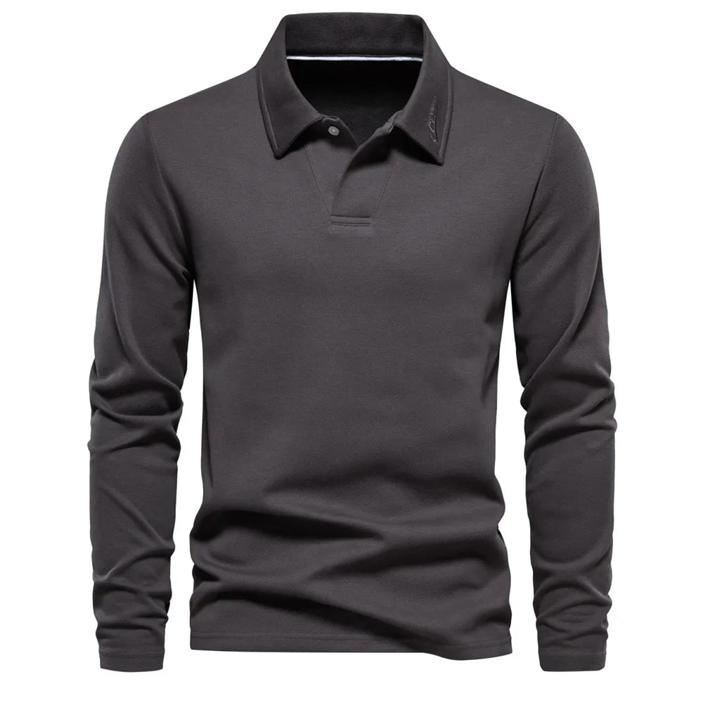 Gary | Langärmliges Poloshirt
