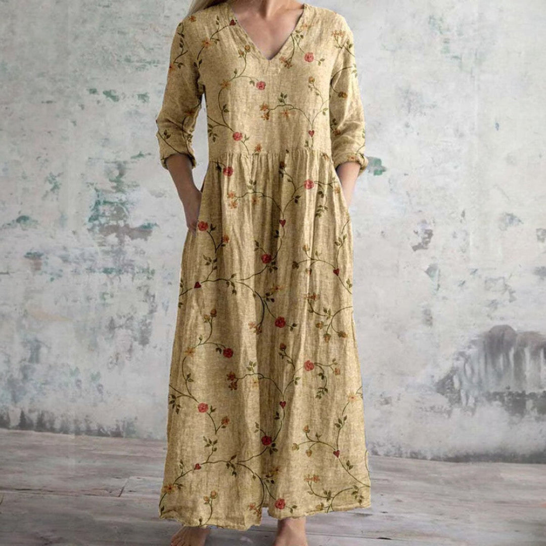 Anaya | Elegantes Blumenkleid in Premiumqualität