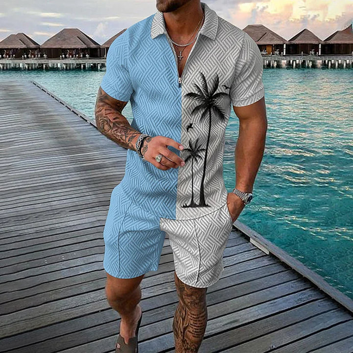 Romeo | Kokospalmen-Poloshirt & Shorts-Set