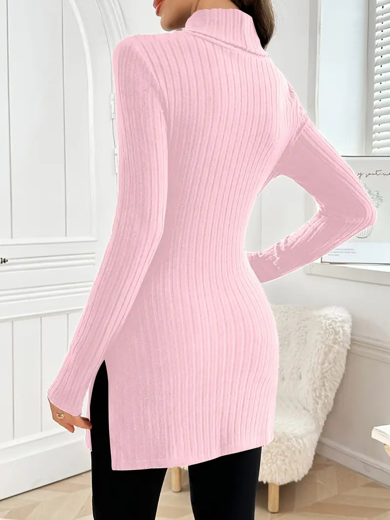 Leontine | Eleganter Langärmeliger Pullover Mit Schmaler Passform Für Den Herbst