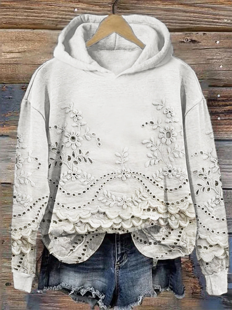 Rizza | Vintage Bedruckter Hoodie