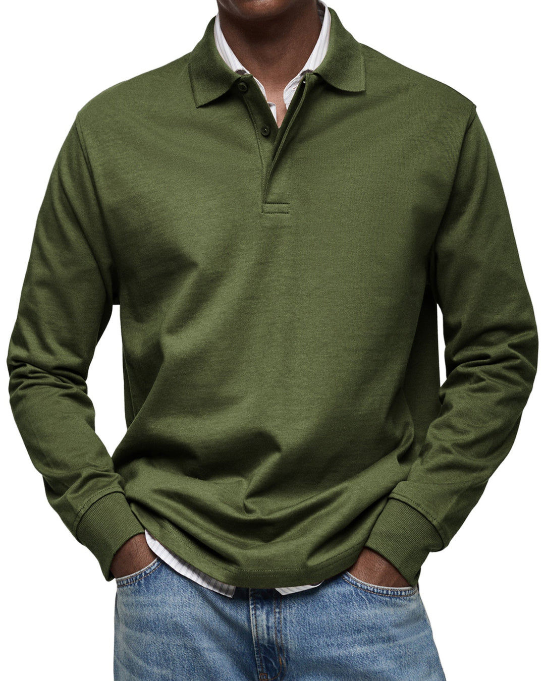 Archer | Modernes Langarm-Poloshirt