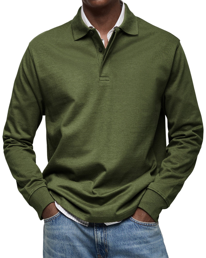 Archer | Modernes Langarm-Poloshirt
