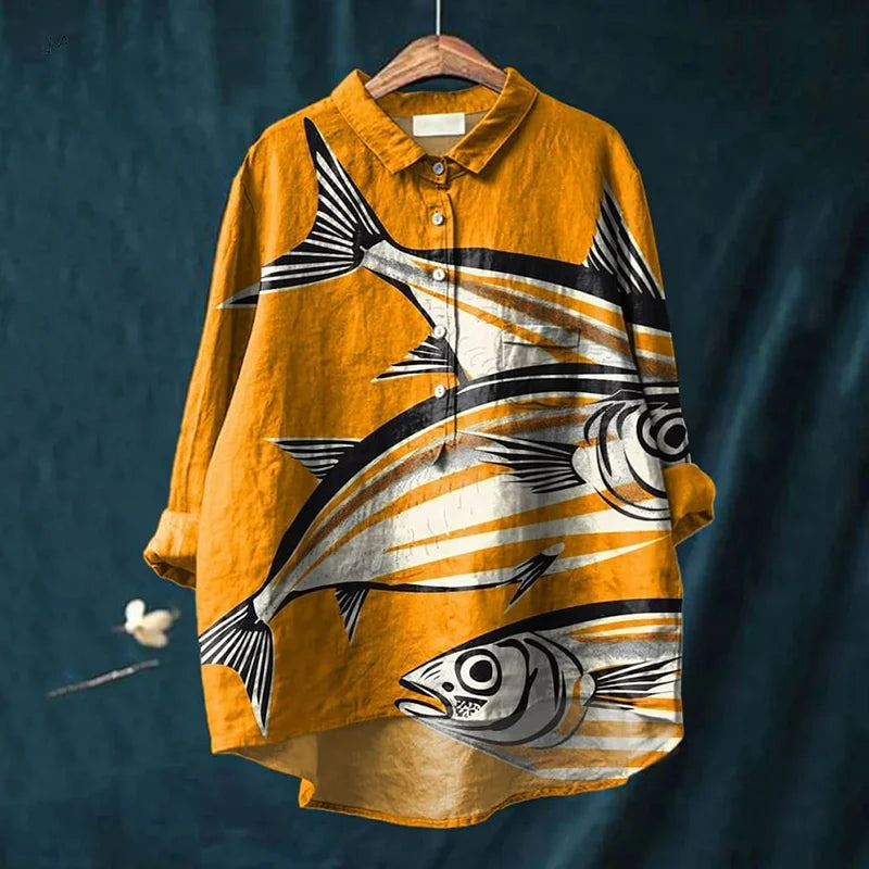 Kimberly | Shirt mit Fischmotiv