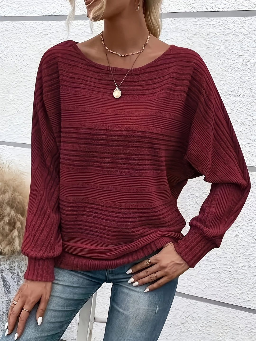 Philomene | Gemütlicher Pullover mit Fledermausärmeln