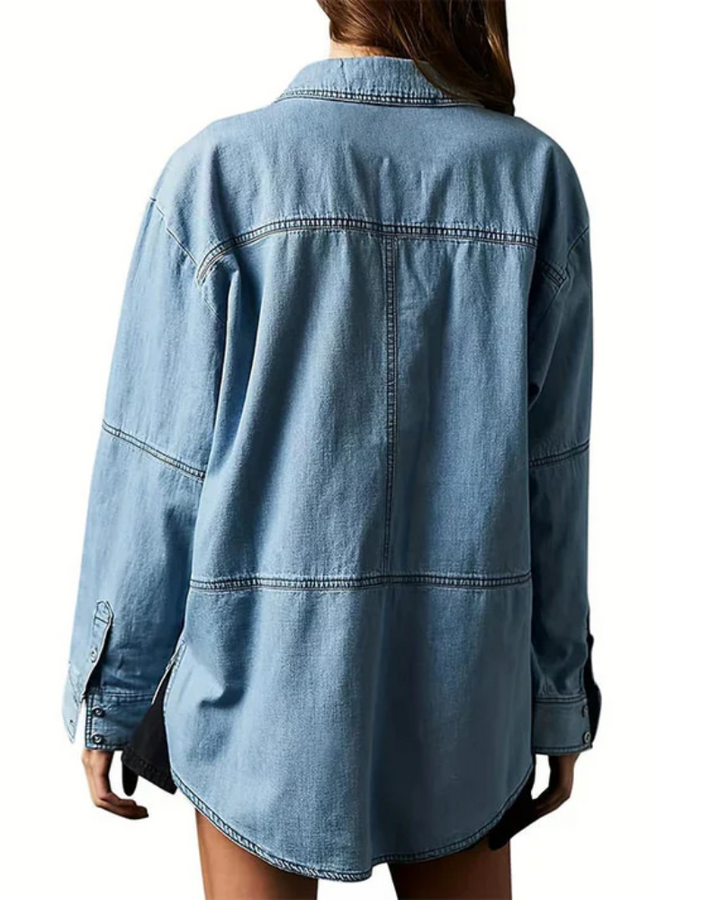 Xenevieve | Oversized Denim Pullover