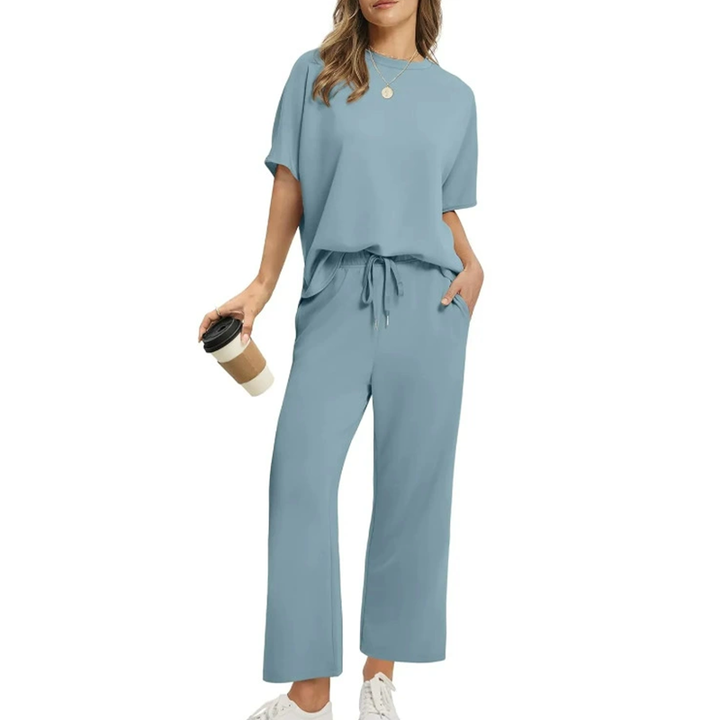 Eloiza | Lässiges Top- und Hosen-Set