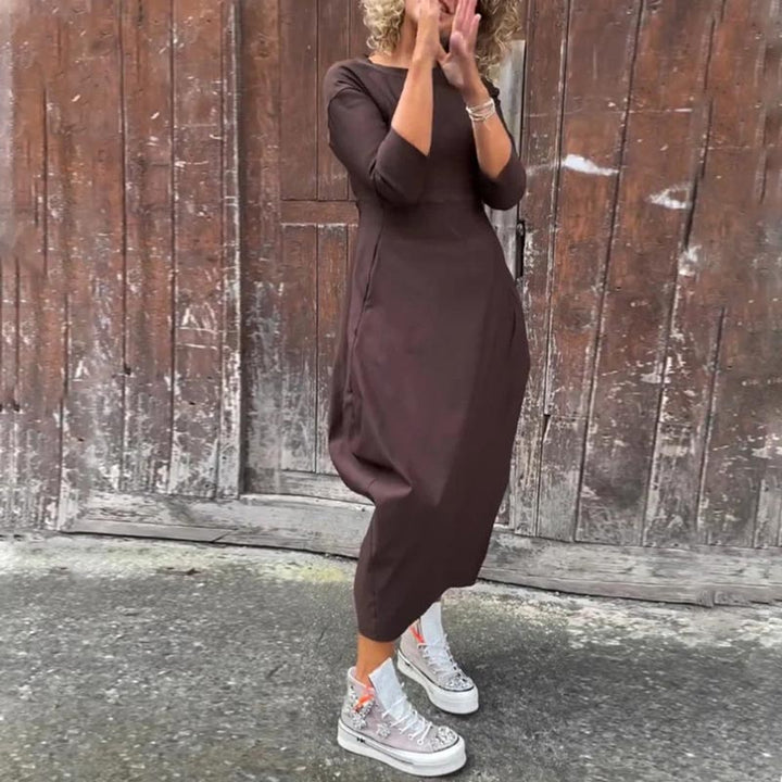 Elsbeth™ - Elegantes Damenkleid Mit Tasche