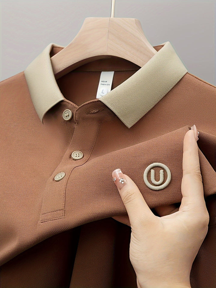 Nicholas | Besticktes Polo-Shirt mit kurzen Ärmeln