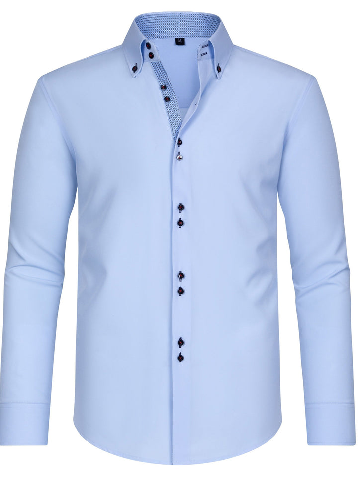 Nico™ - Herren-Langarm-Polohemd mit stilvollem Knopfverschluss