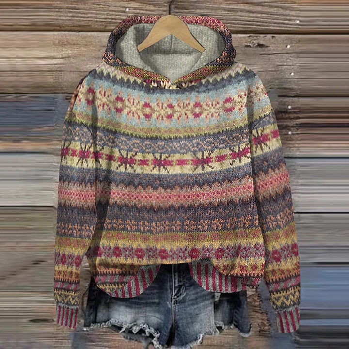 Brigitte | ETHNISCHER KAPUZENPULLOVER