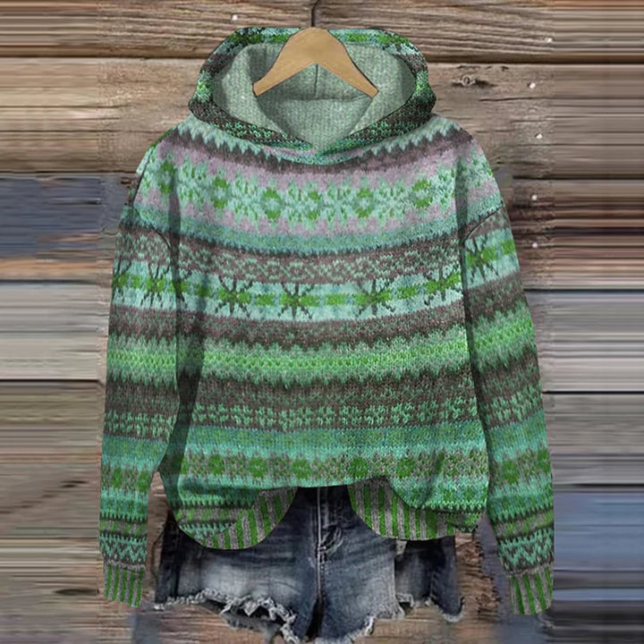 Brigitte | ETHNISCHER KAPUZENPULLOVER