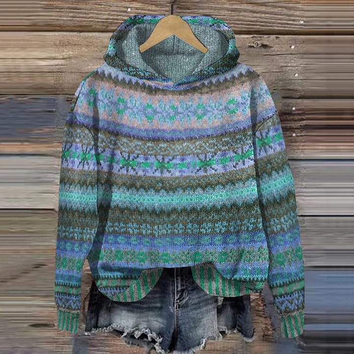 Brigitte | ETHNISCHER KAPUZENPULLOVER