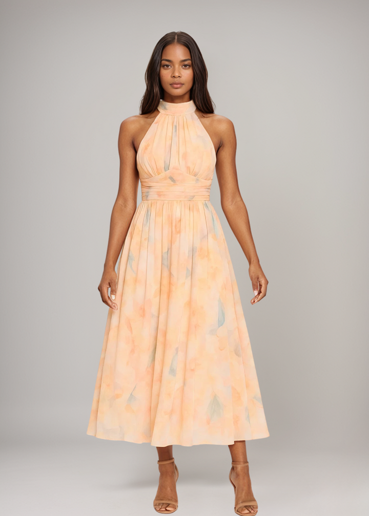 Maddie | Elegantes Halterneck-Maxikleid