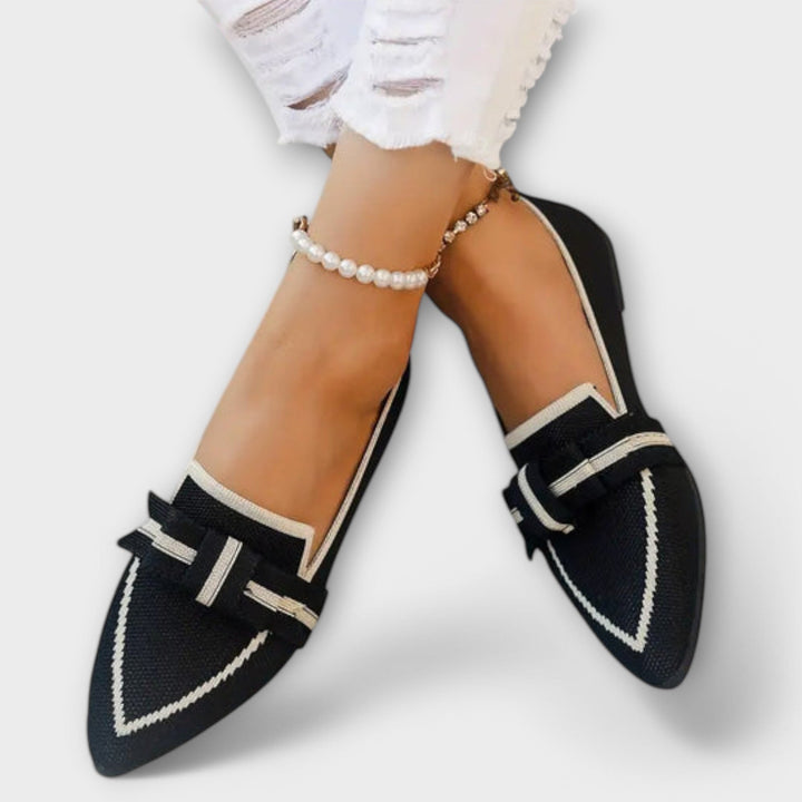 Sylviaz | Knotendes Design Flache Schuhe für Frauen
