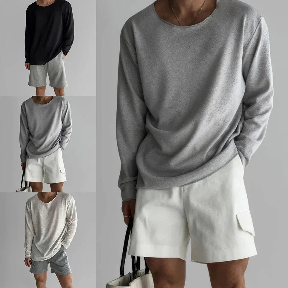 Hayes | Open-Strick T-Shirt