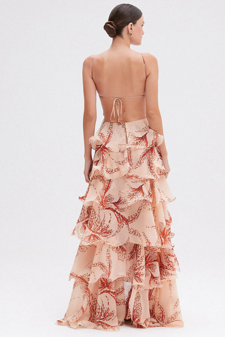 Carolina | Elegantes Damenkleid mit Volants