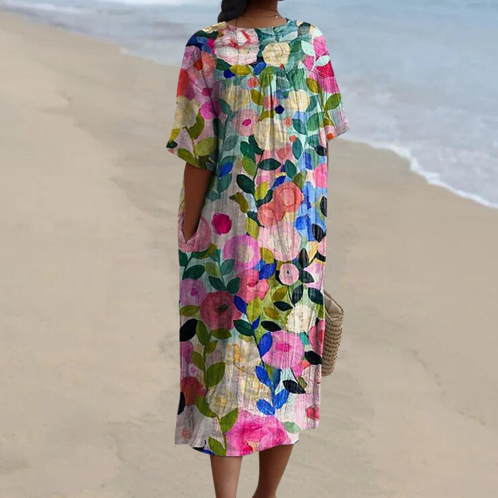 Chana | Buntes Blumenkleid für Damen