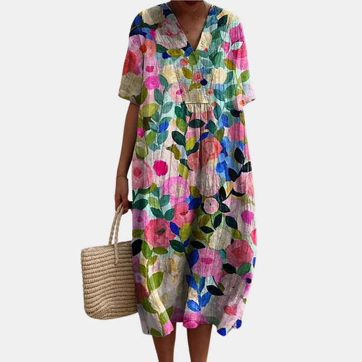 Chana | Buntes Blumenkleid für Damen