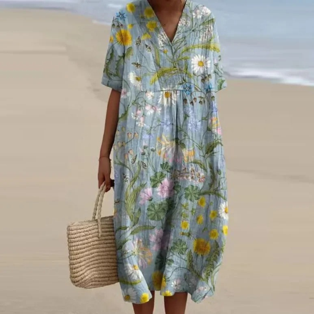 Chana | Buntes Blumenkleid für Damen