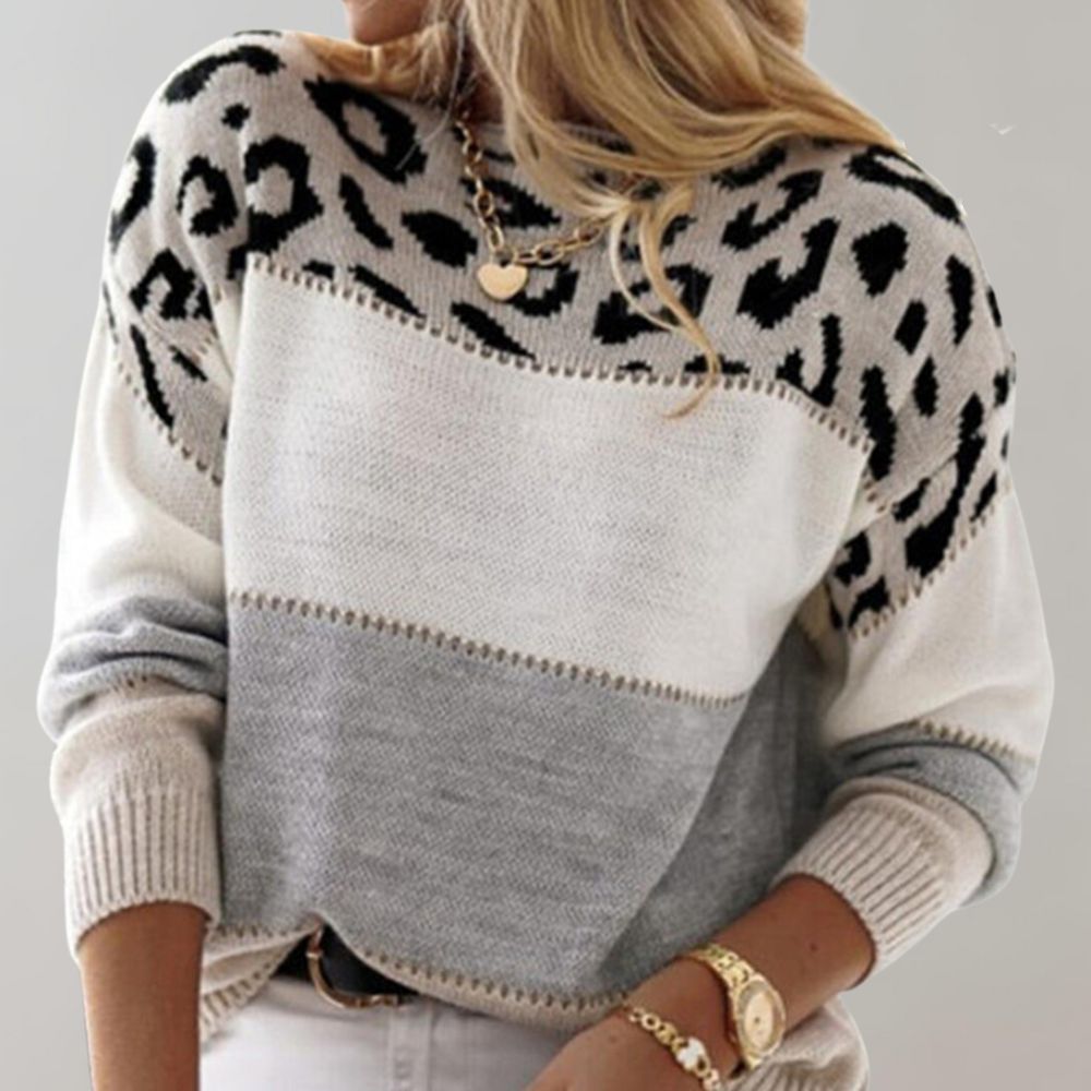 Cheyenne - Bequemer Pullover im Leo-Design